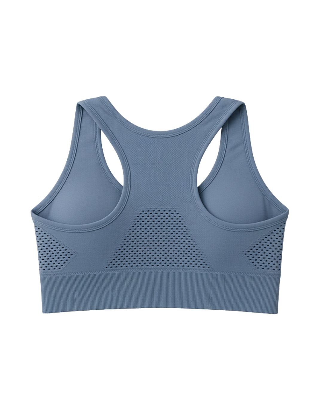 Sylas Zipper Pushup Sports Bra Blue