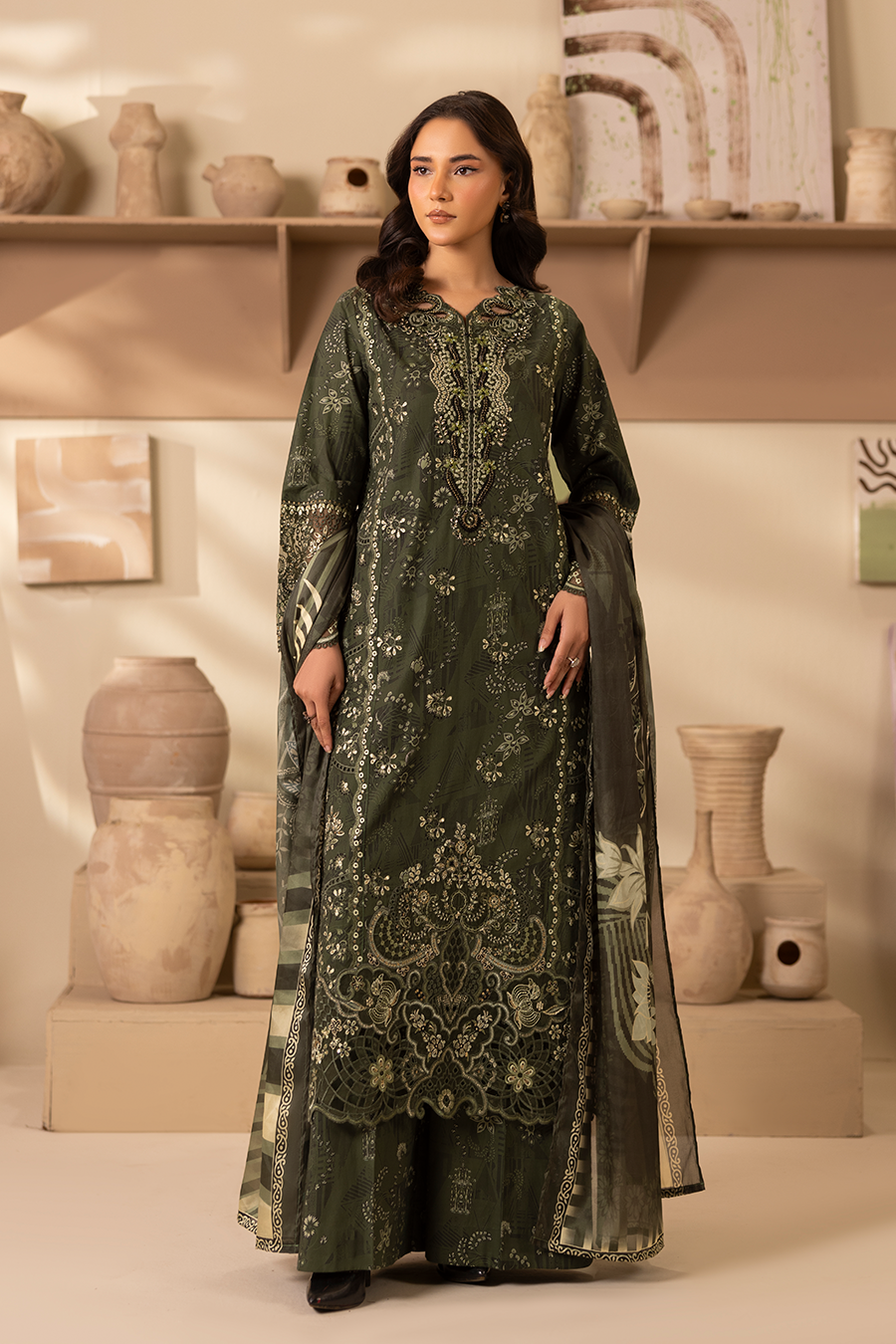 Moon Eyed - Printed Luxury Pret (3PC)