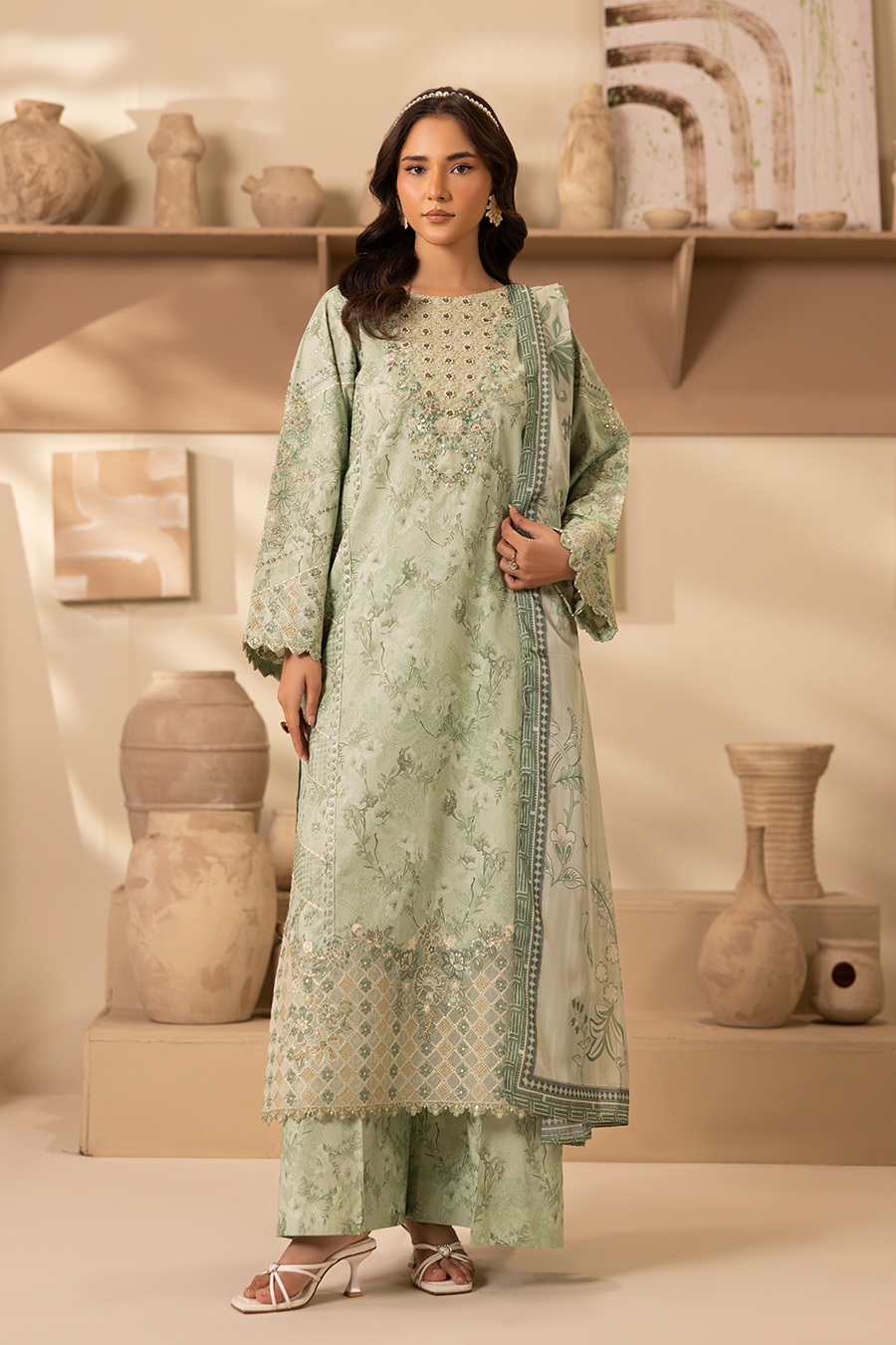 Mirzy - Printed Luxury Pret (3PC)