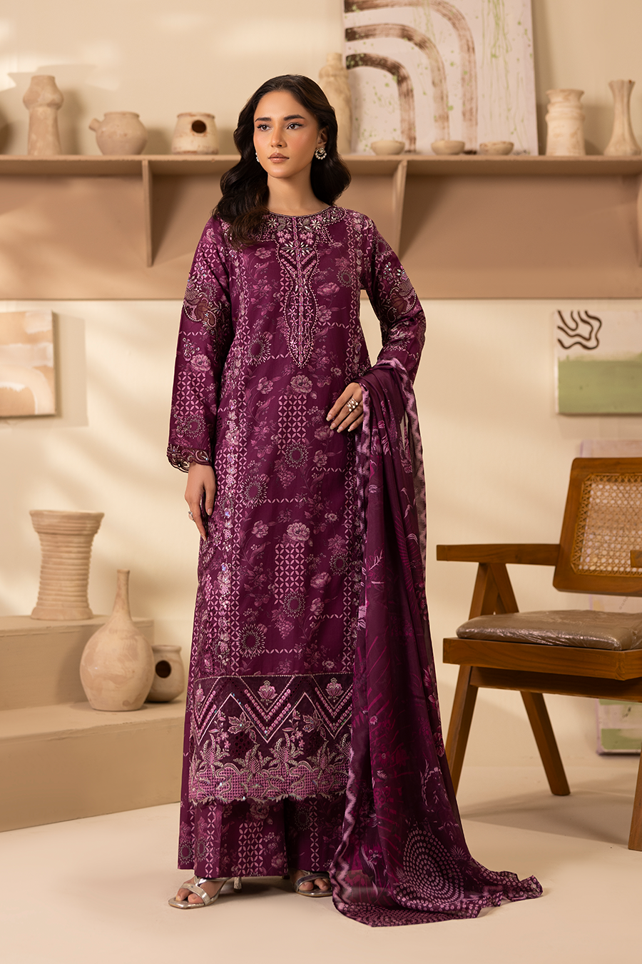 Midnight - Printed Luxury Pret (3PC)