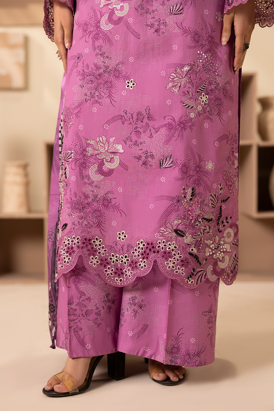 Blushing - Printed Luxury Pret (3PC)