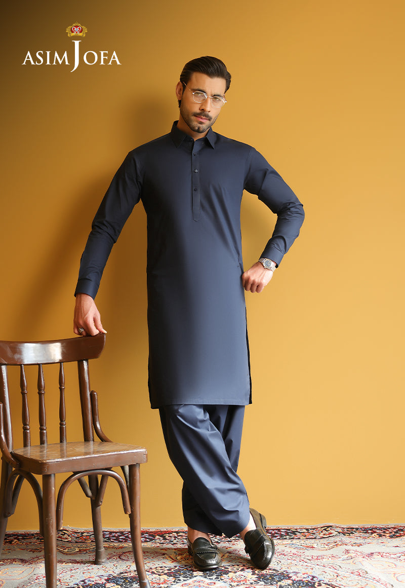 AJUBM-08 UNSTITCHED EGYPTIAN COTTON 2PC