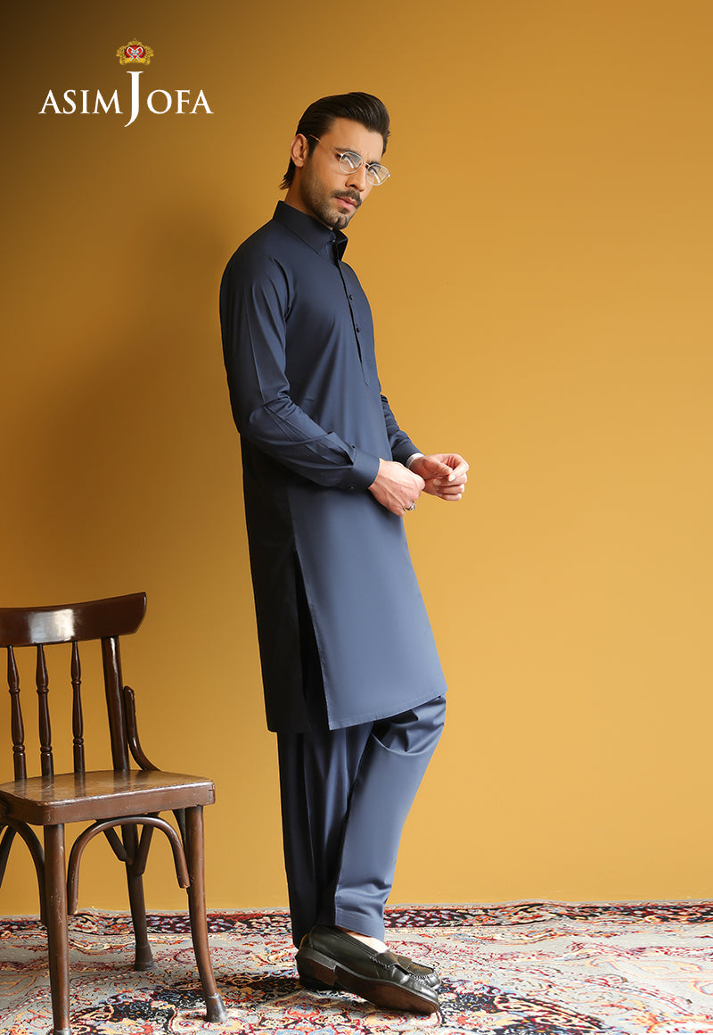 AJUBM-08 UNSTITCHED EGYPTIAN COTTON 2PC