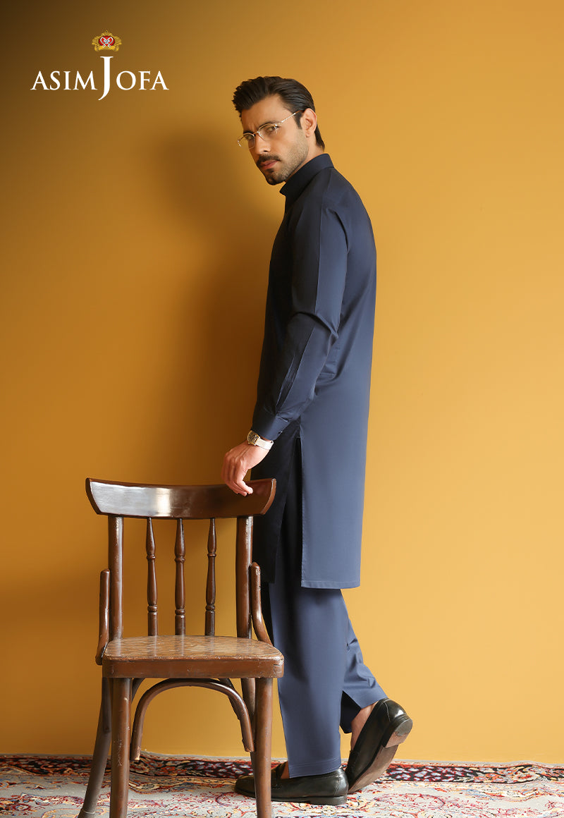 AJUBM-08 UNSTITCHED EGYPTIAN COTTON 2PC