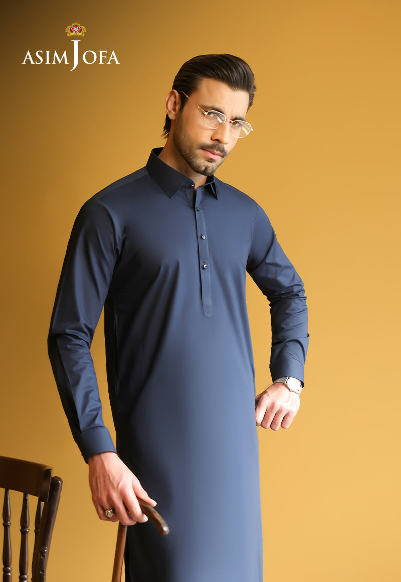 AJUBM-08 UNSTITCHED EGYPTIAN COTTON 2PC