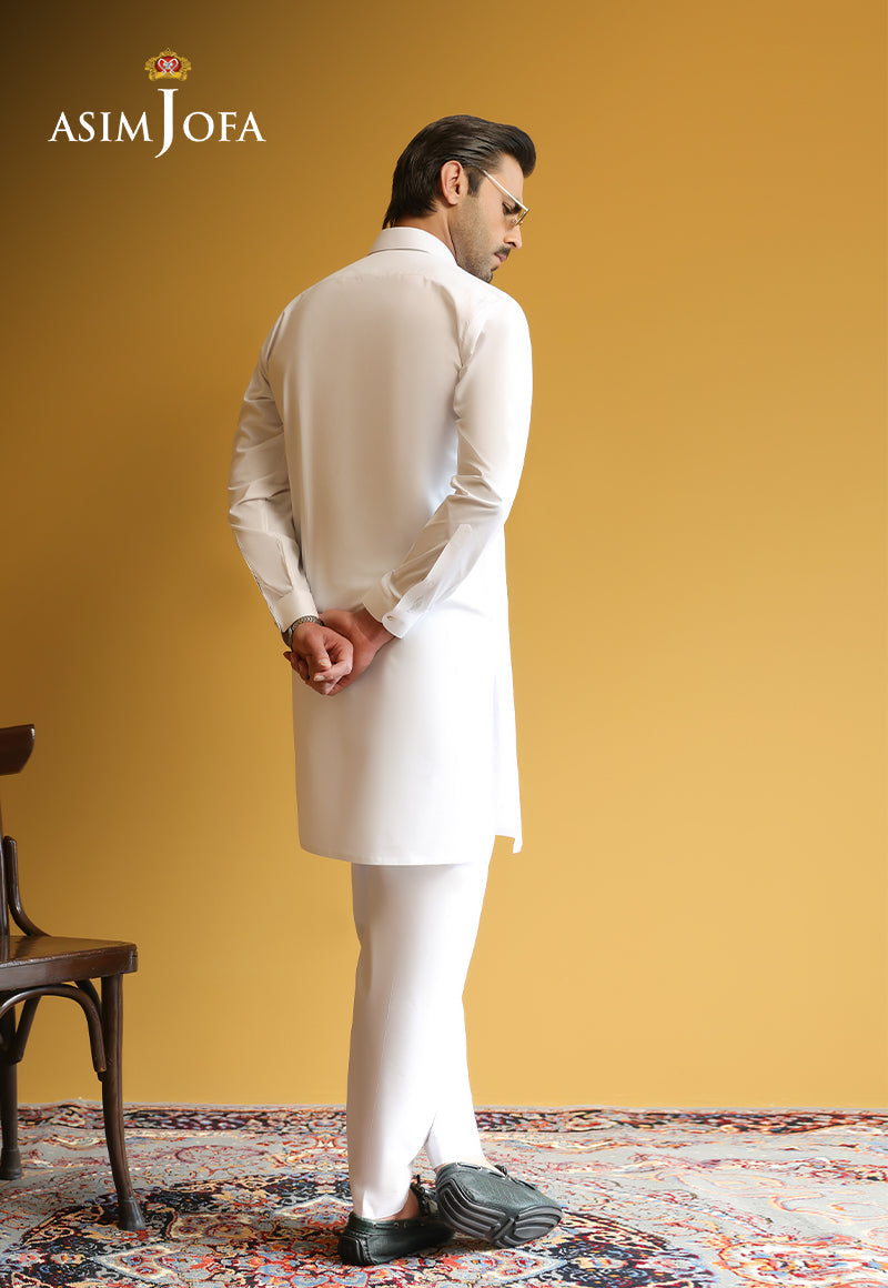 AJUBM-02 UNSTITCHED EGYPTIAN COTTON 2PC