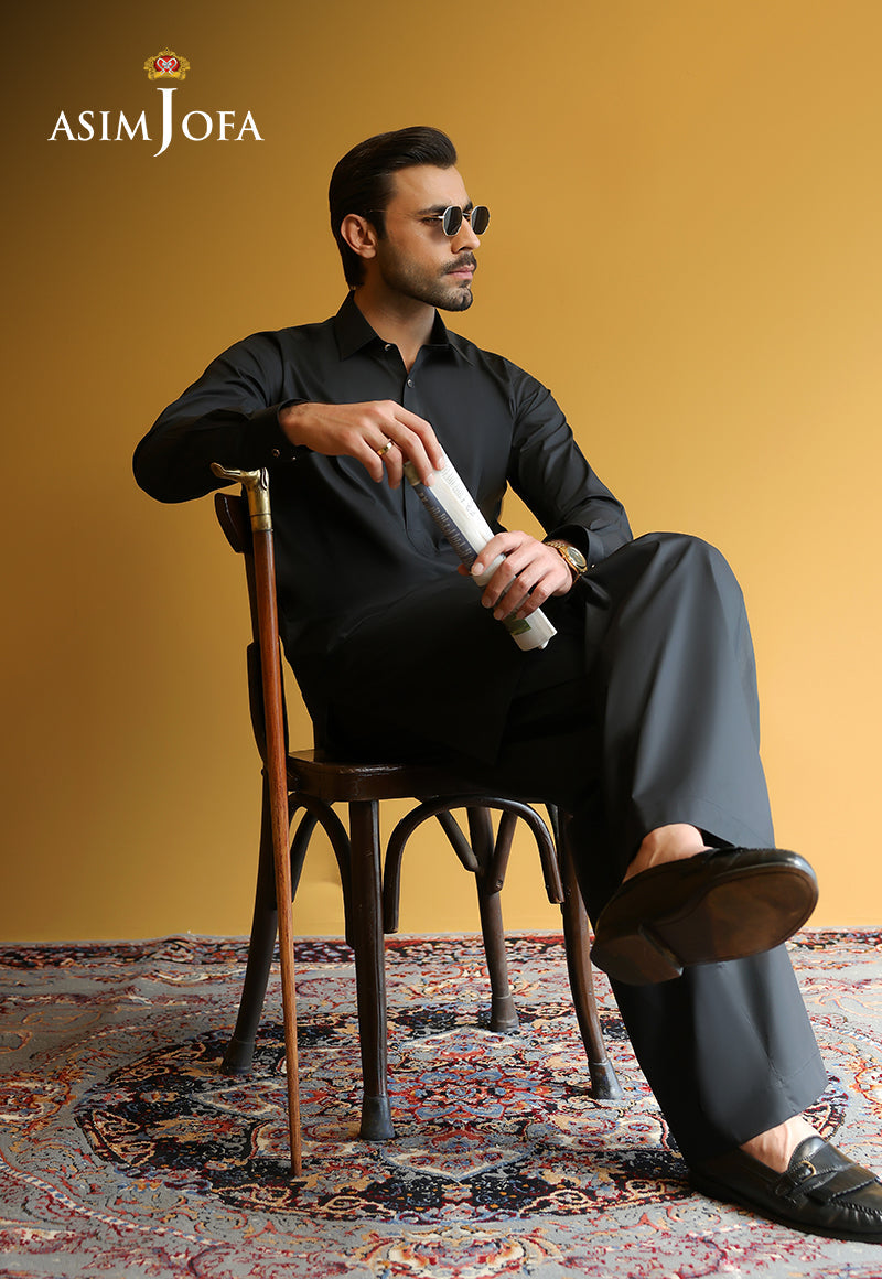 AJUBM-05 UNSTITCHED EGYPTIAN COTTON 2PC