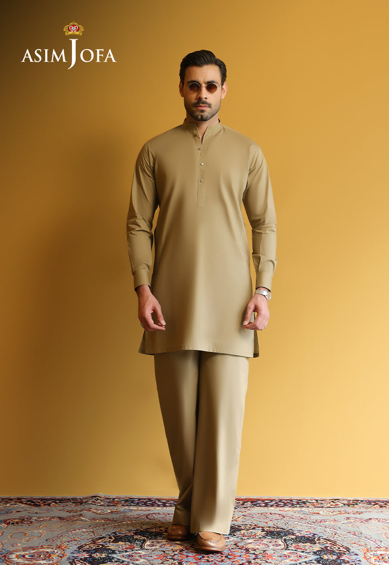 AJUBM-01 UNSTITCHED EGYPTIAN COTTON 2PC