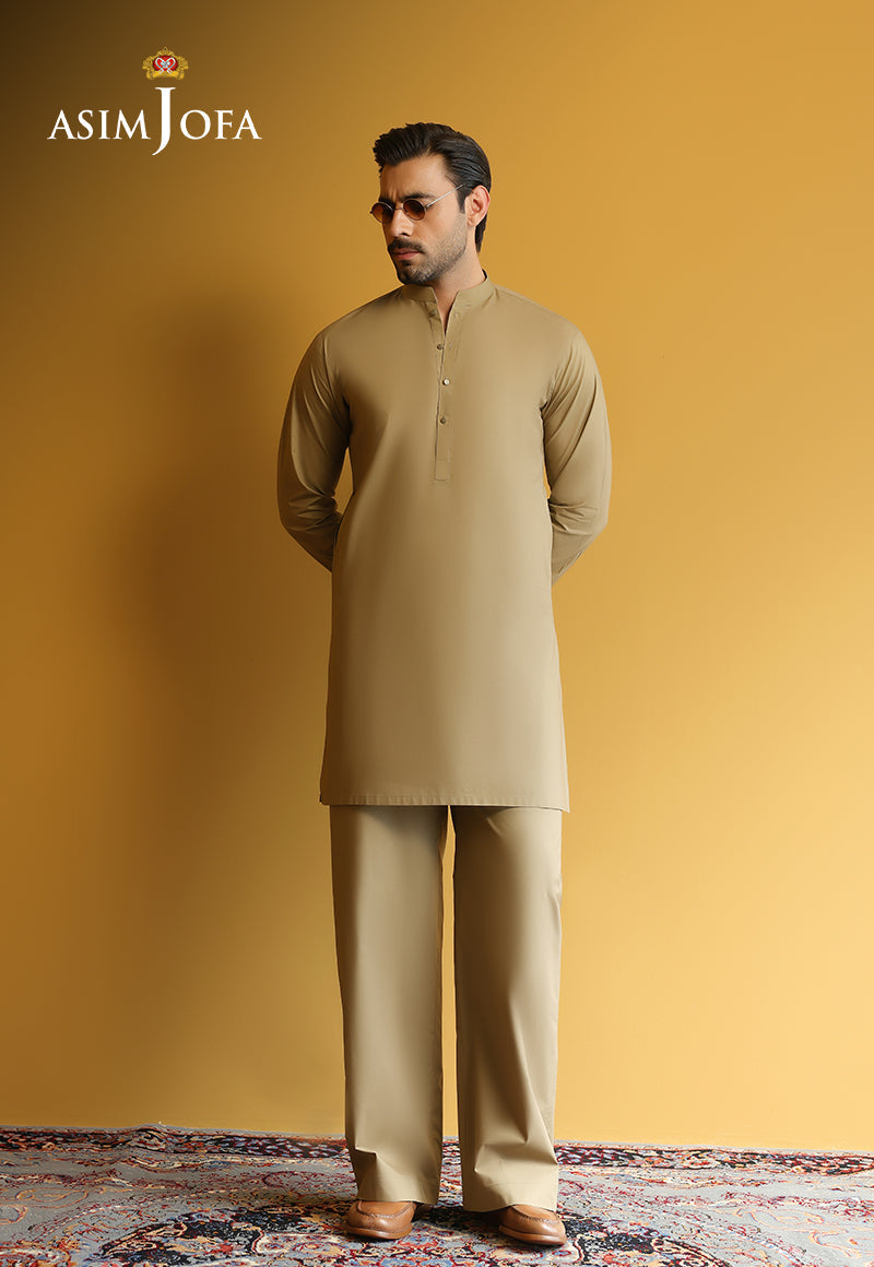 AJUBM-01 UNSTITCHED EGYPTIAN COTTON 2PC