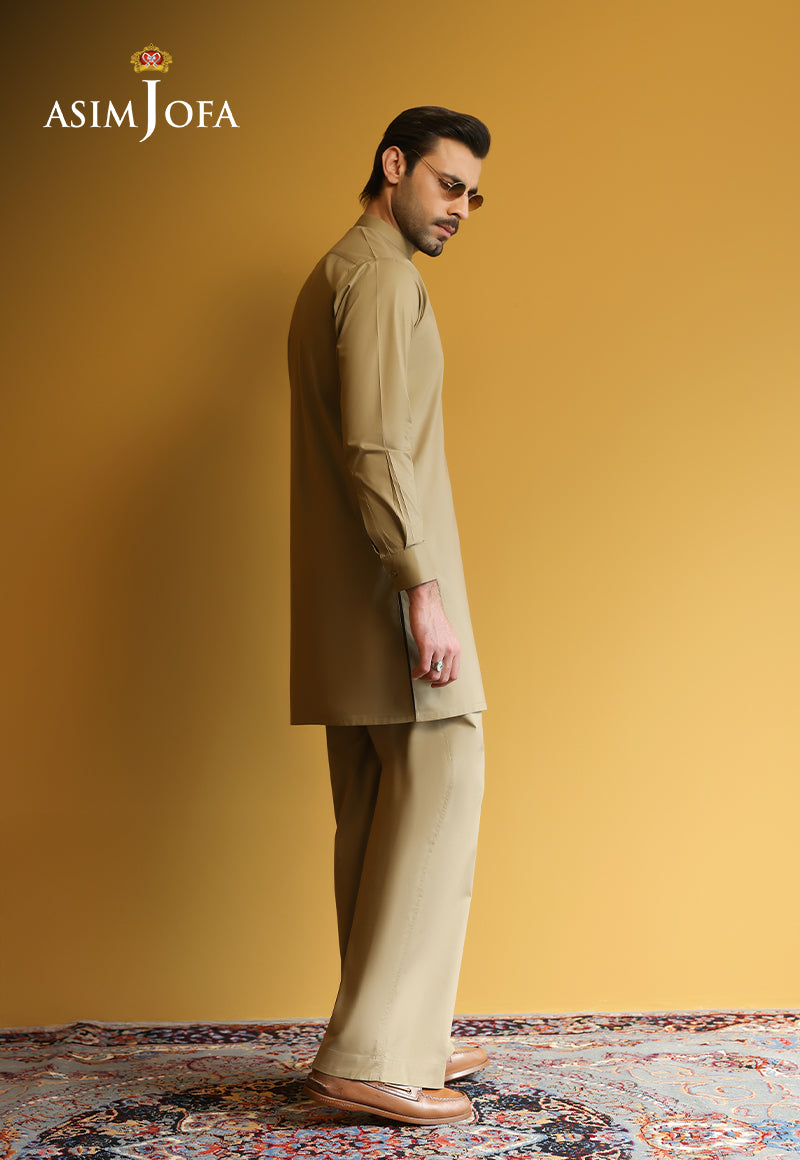 AJUBM-01 UNSTITCHED EGYPTIAN COTTON 2PC