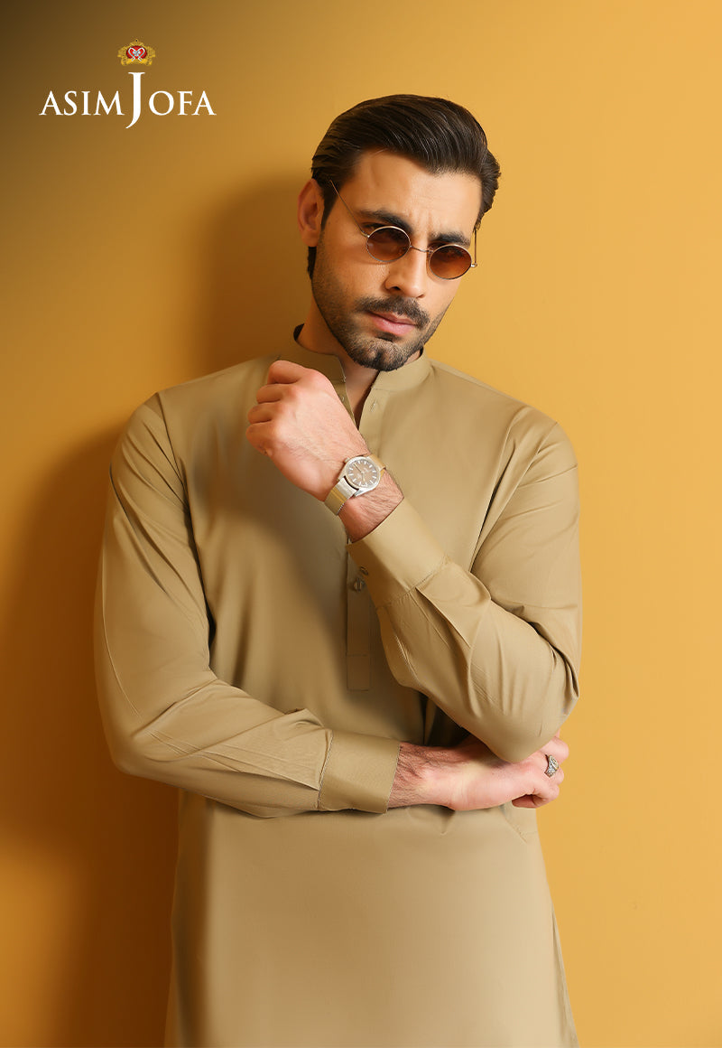 AJUBM-01 UNSTITCHED EGYPTIAN COTTON 2PC