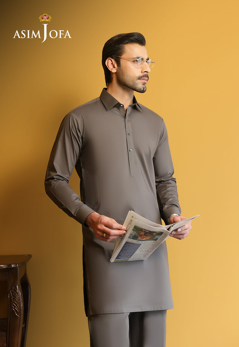 AJUBM-10 UNSTITCHED EGYPTIAN COTTON 2PC