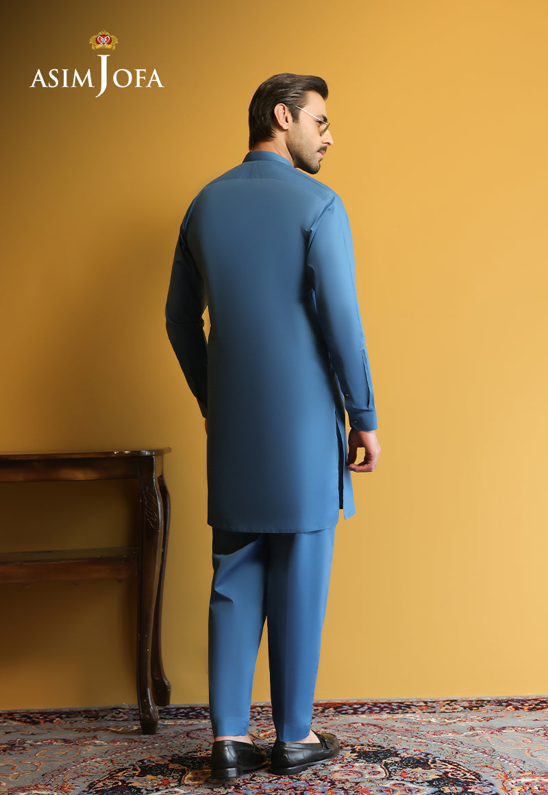 AJUBM-09 UNSTITCHED EGYPTIAN COTTON 2PC