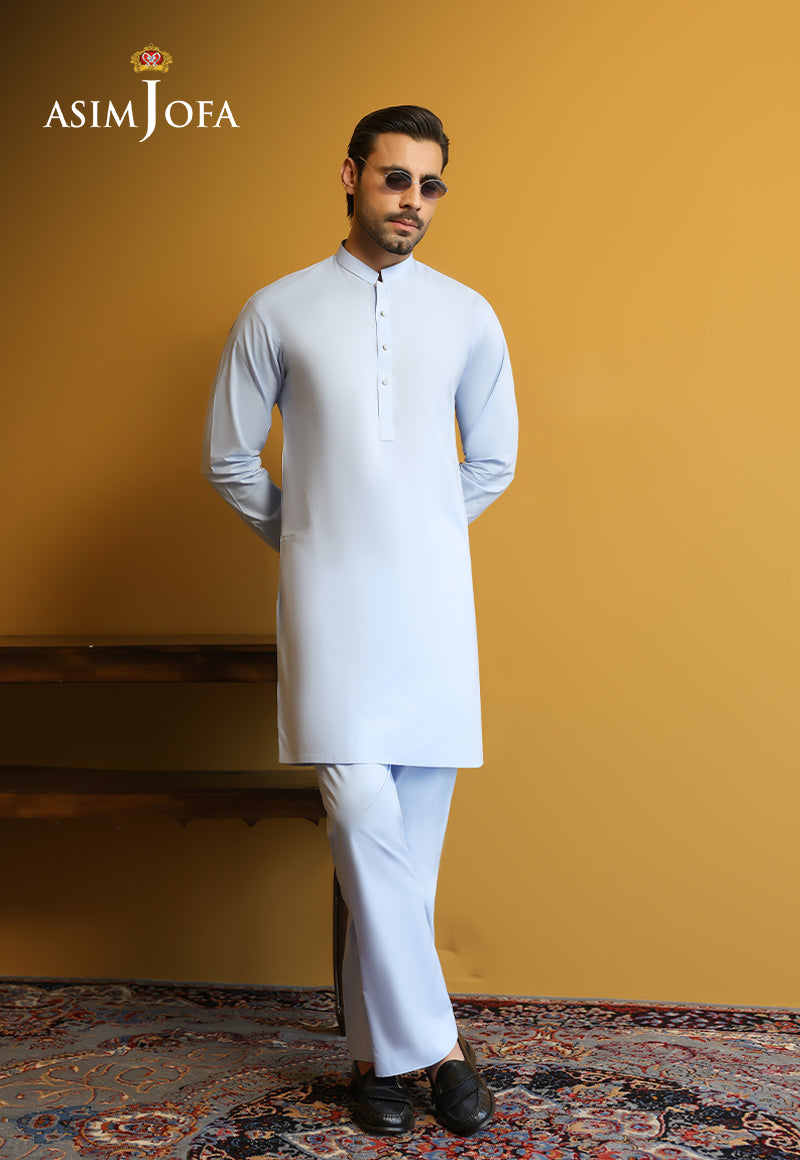 AJUBM-07 UNSTITCHED EGYPTIAN COTTON 2PC