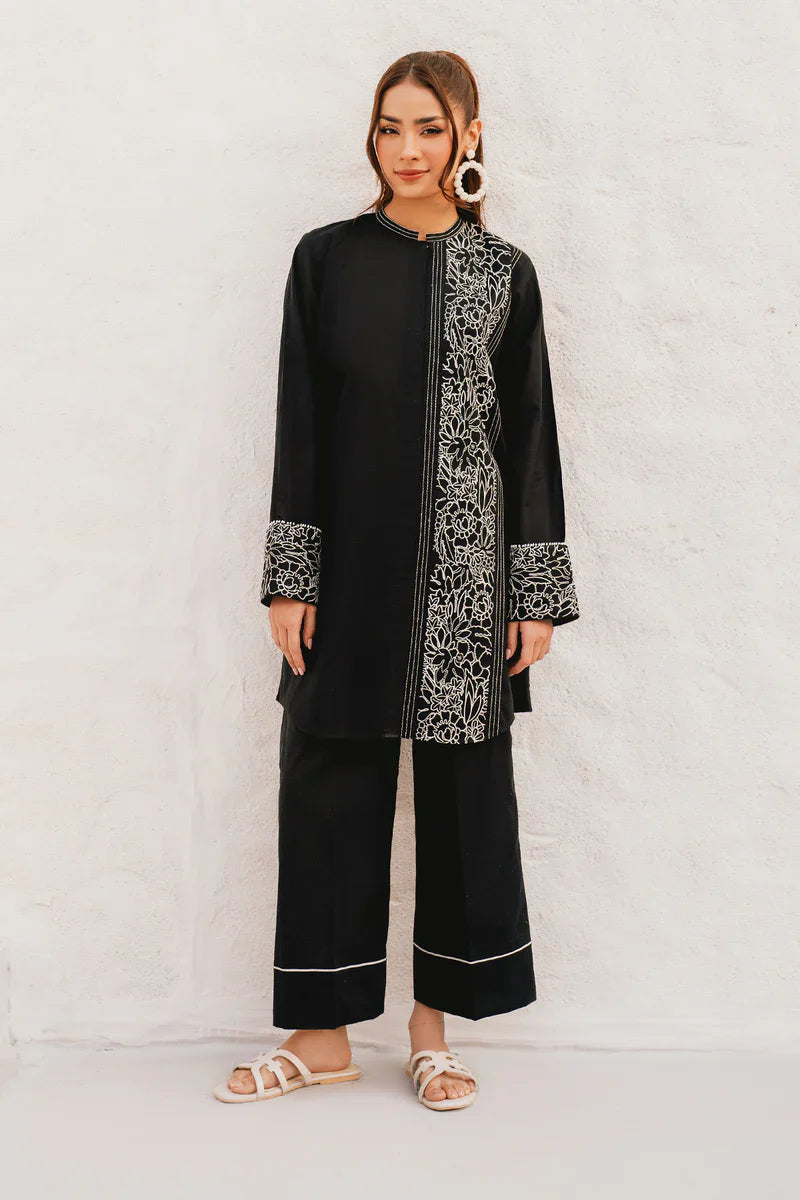 Zarqash - 2 PC Embroidered Dress