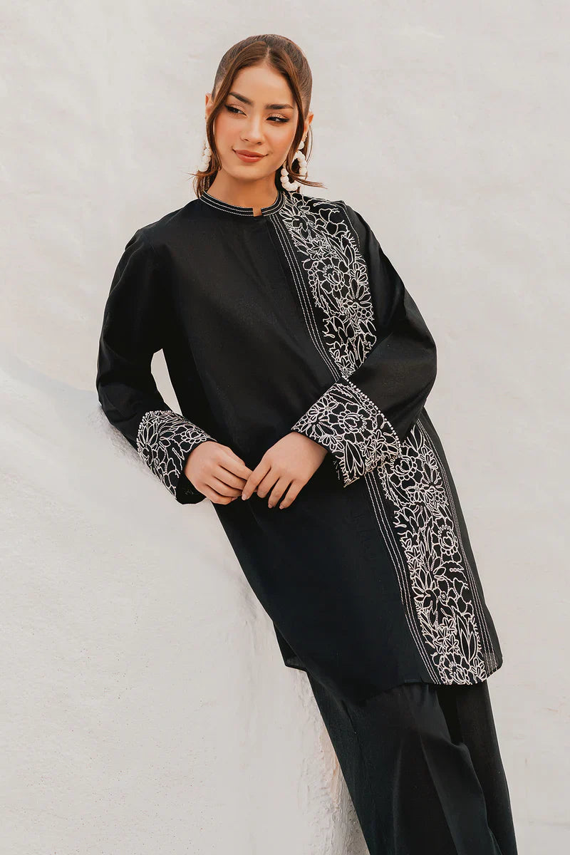 Zarqash - 2 PC Embroidered Dress