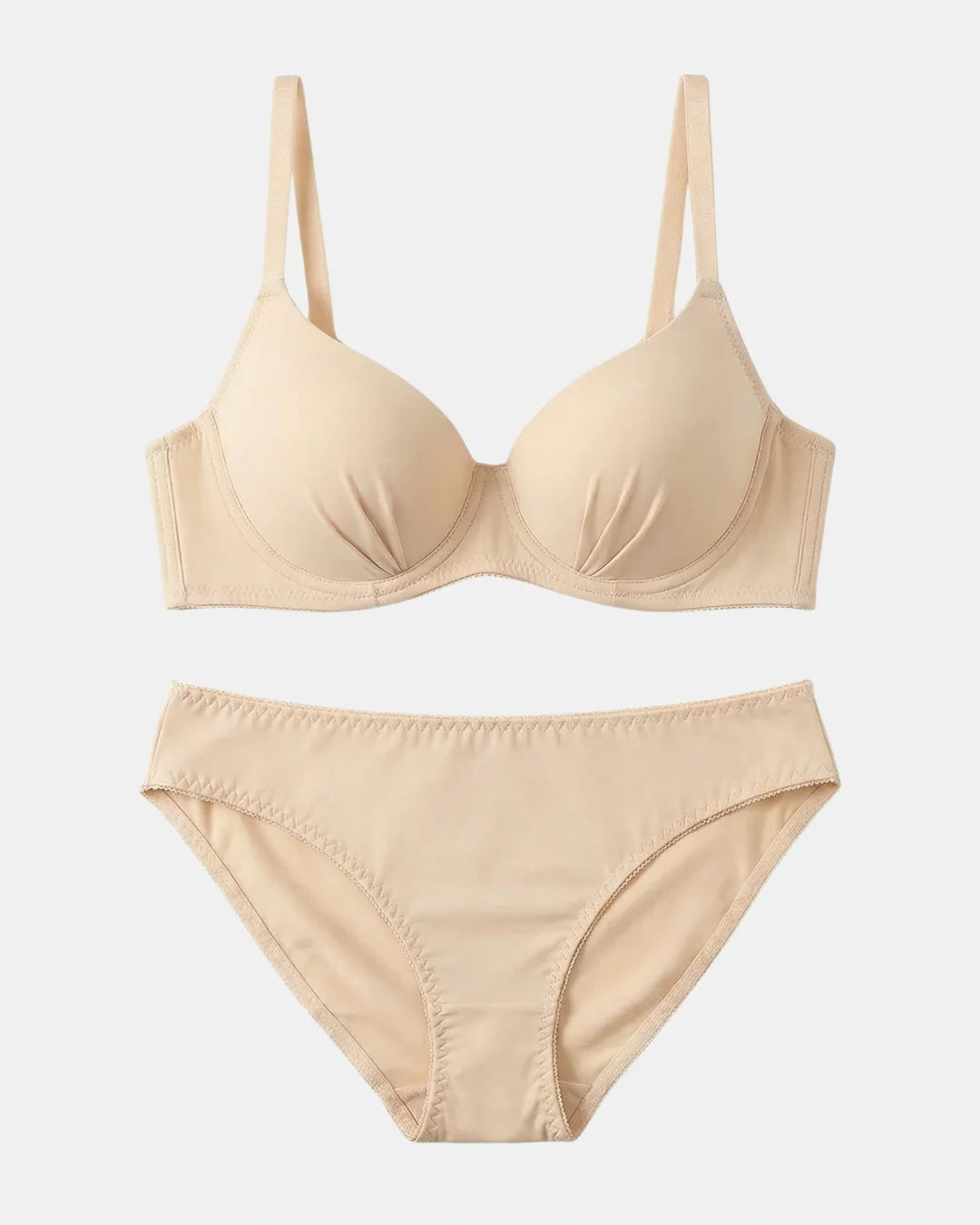 Padded Bra Set - Amelia - Skin