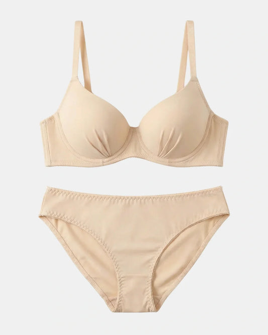 Padded Bra Set - Amelia - Skin