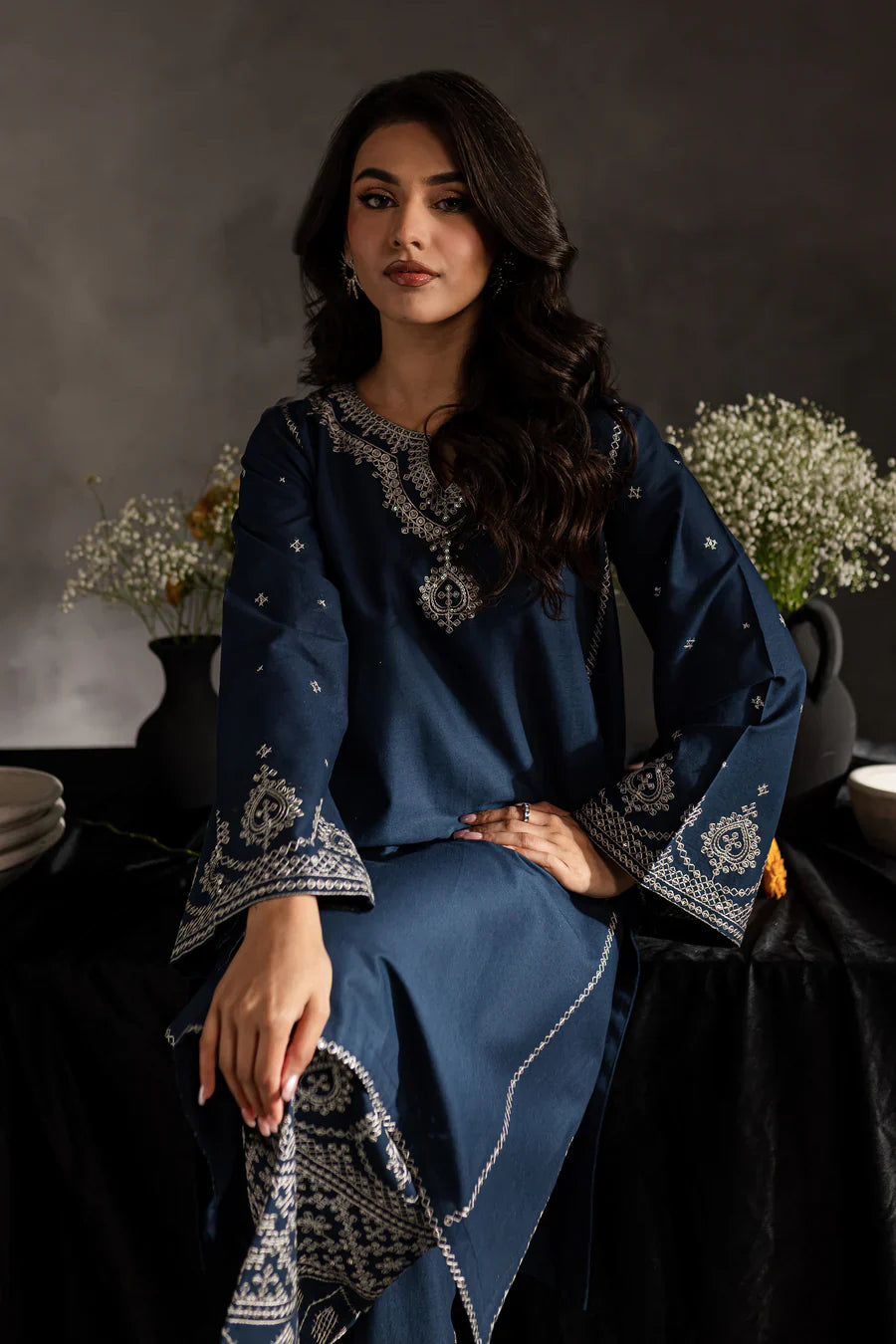 Midora - 2 PC Embroidered Dress