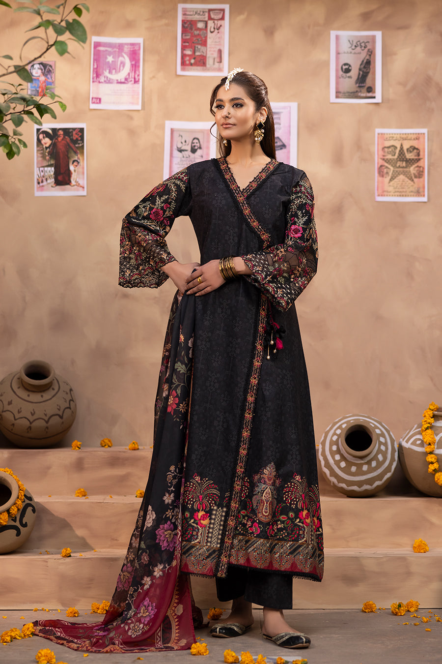 Rahi - Cotton Cambric Frock (3PC)