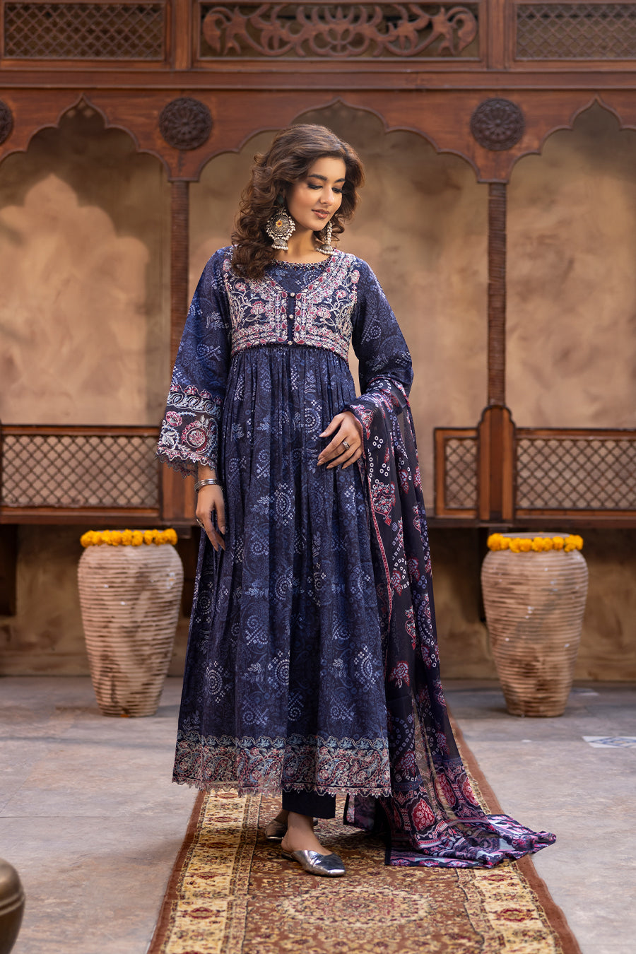 Kiran - Cotton Cambric Frock (3PC)