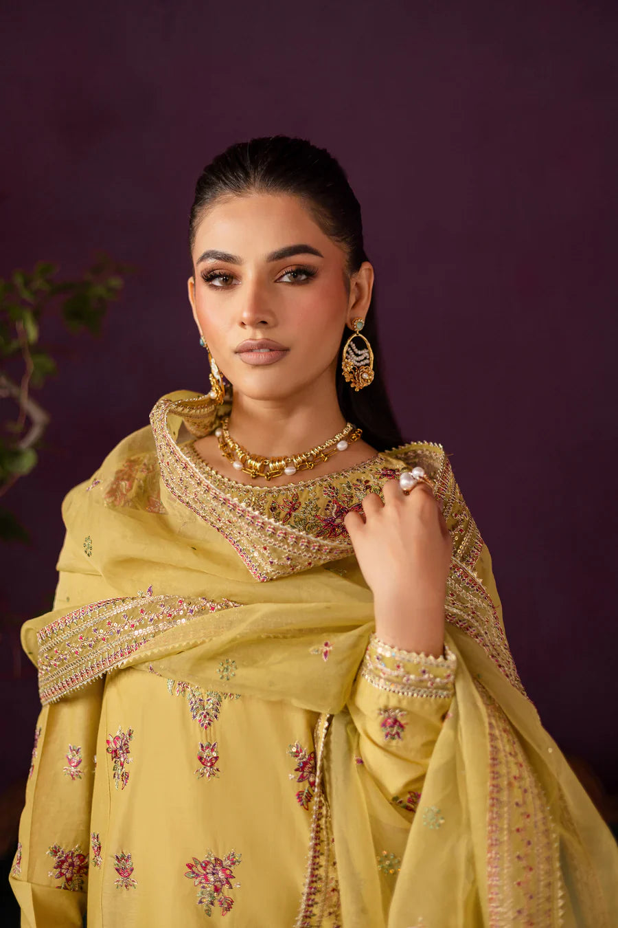 Zariah - 3 PC Embroidered Dress