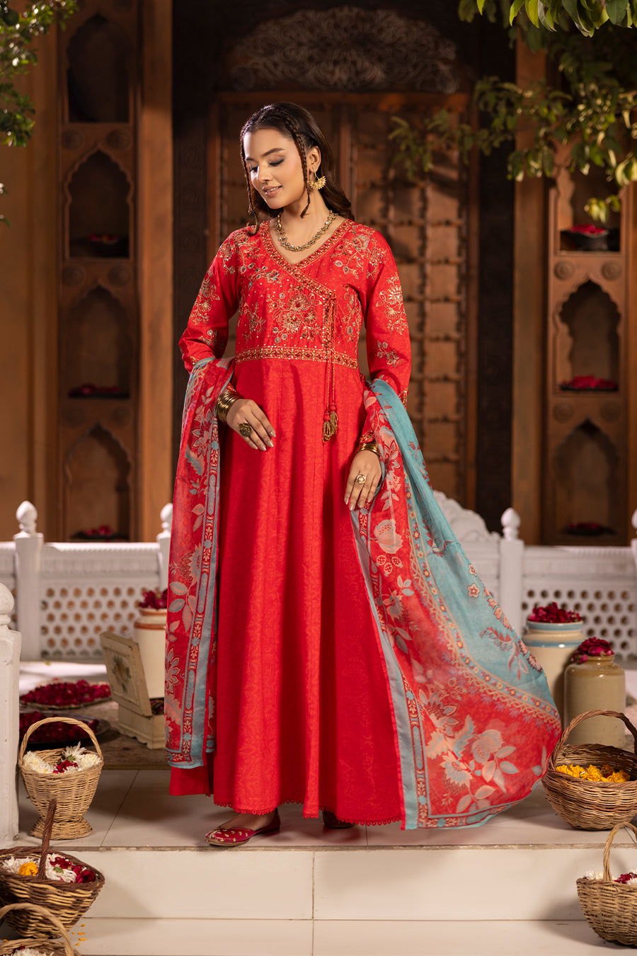 Diya - Cotton Cambric Frock (3PC)