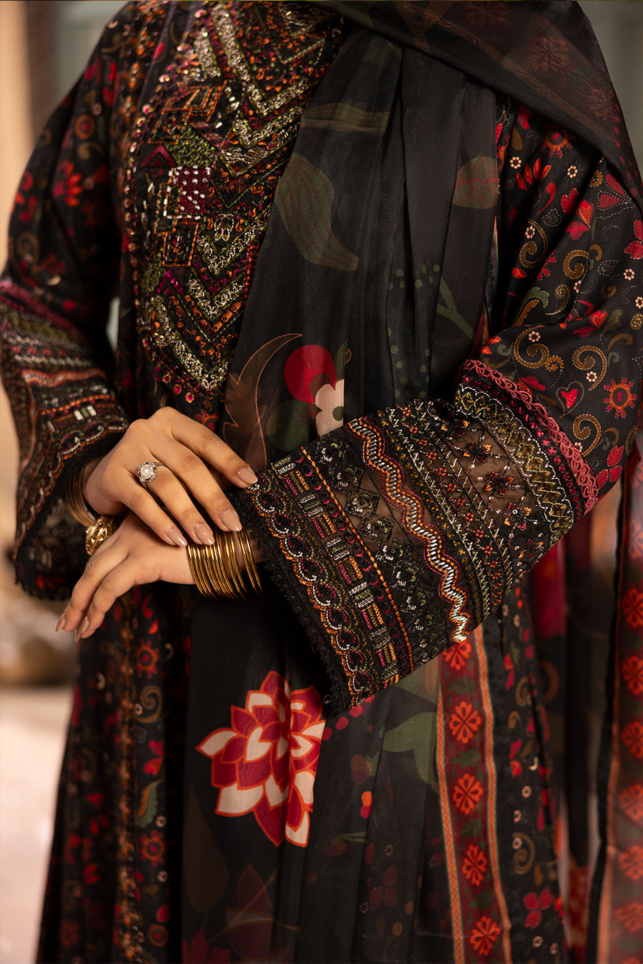 Rubab - Cotton Cambric Frock (3PC)