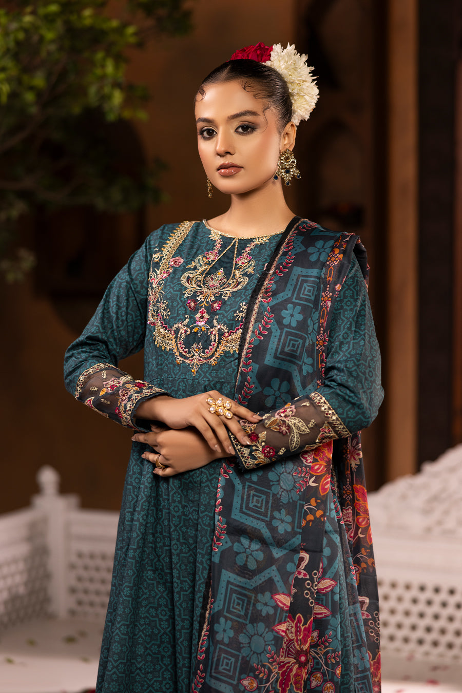 Geet - Cotton Cambric Frock (3PC)