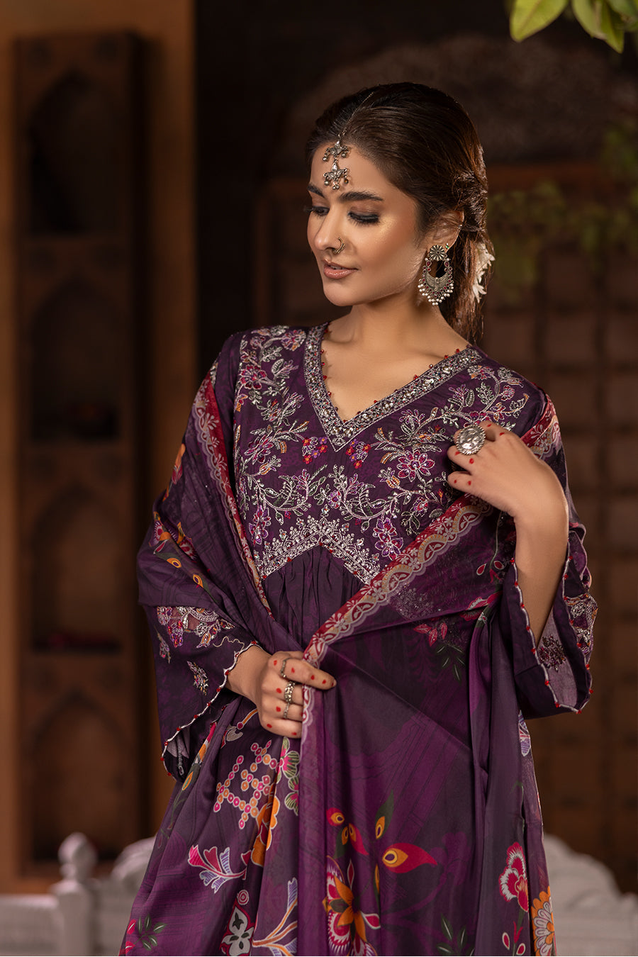 Koonj - Cotton Cambric Frock (3PC)