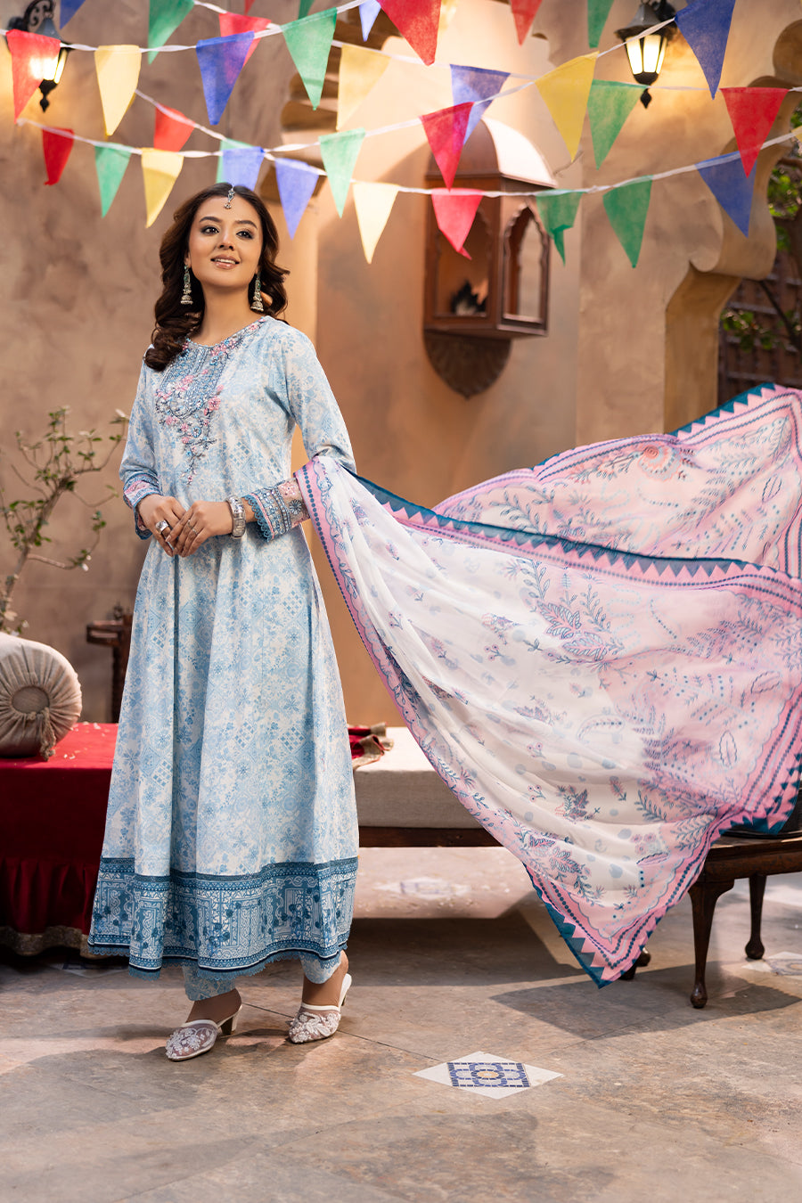 Sitara - Cotton Cambric Frock (3PC)