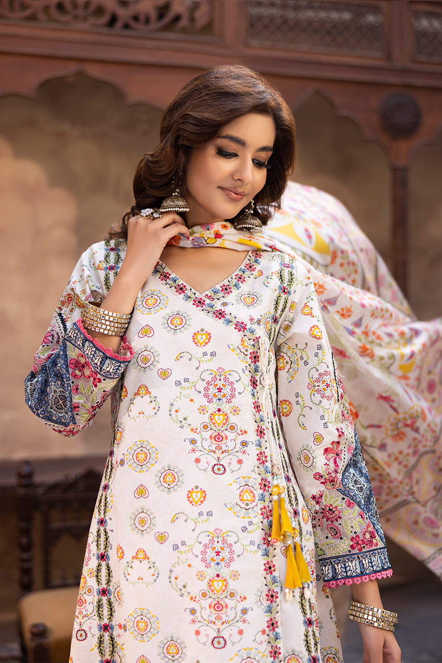 Zari - Cambric Frock (3PC)