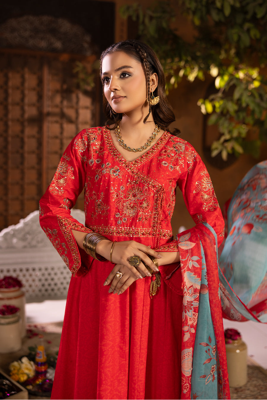 Diya - Cotton Cambric Frock (3PC)