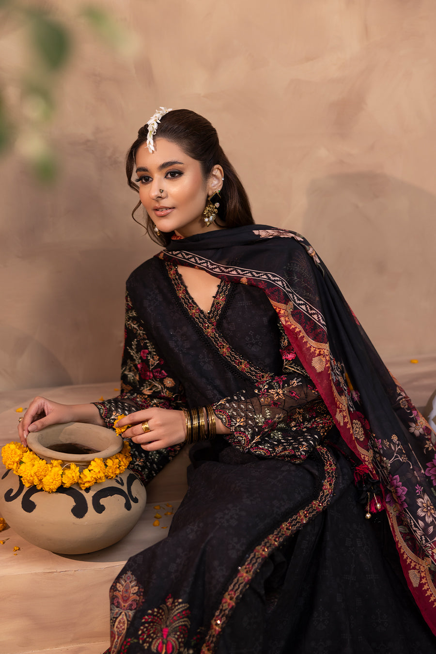 Rahi - Cotton Cambric Frock (3PC)