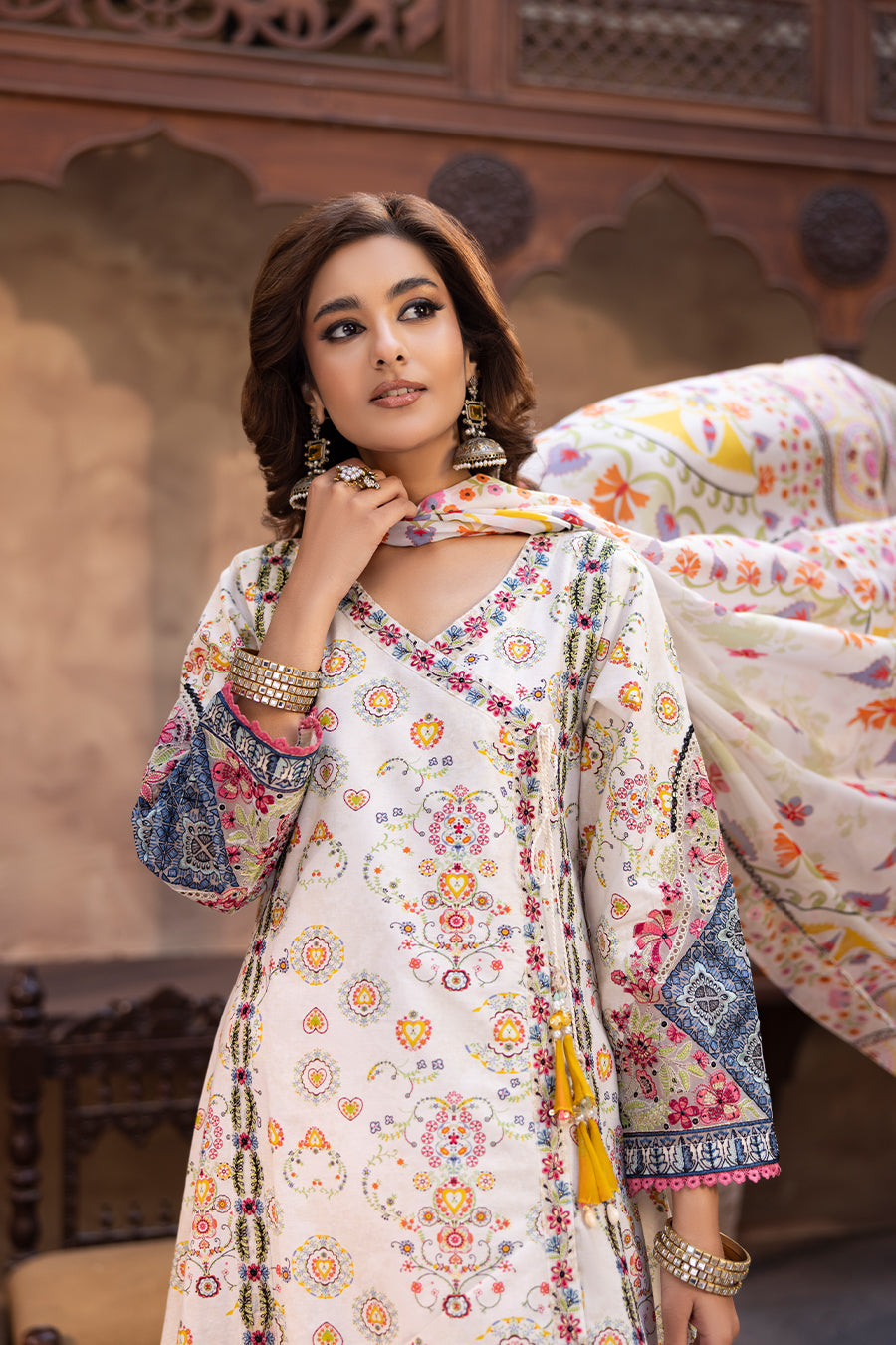 Zari - Cambric Frock (3PC)