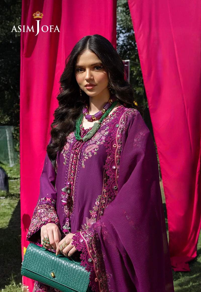 AJULW-07 Embroidered Lawn Stitched 3 Pcs