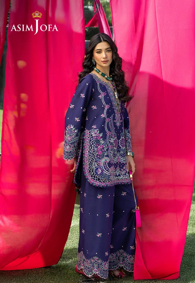 AJULW-03 Embroidered Lawn Stitched 3 Pcs