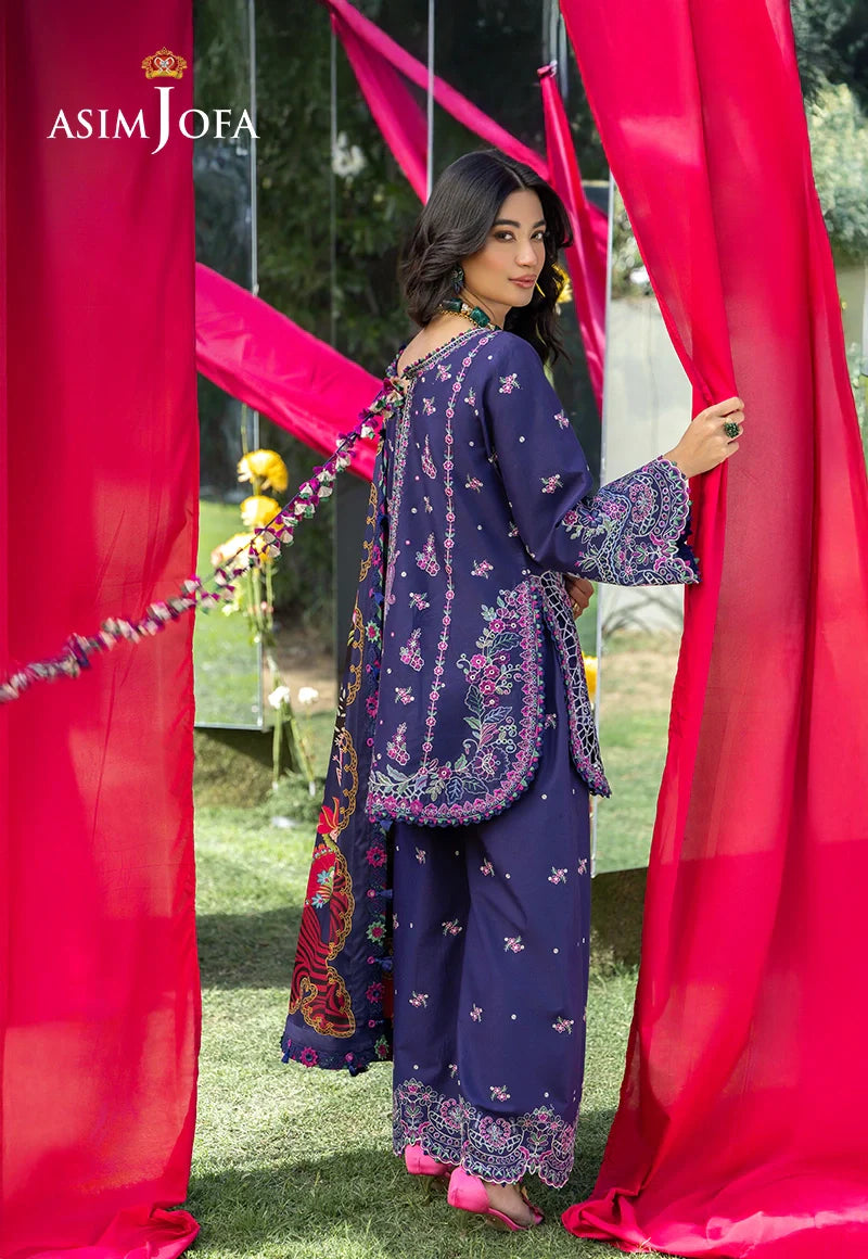 AJULW-03 Embroidered Lawn Stitched 3 Pcs
