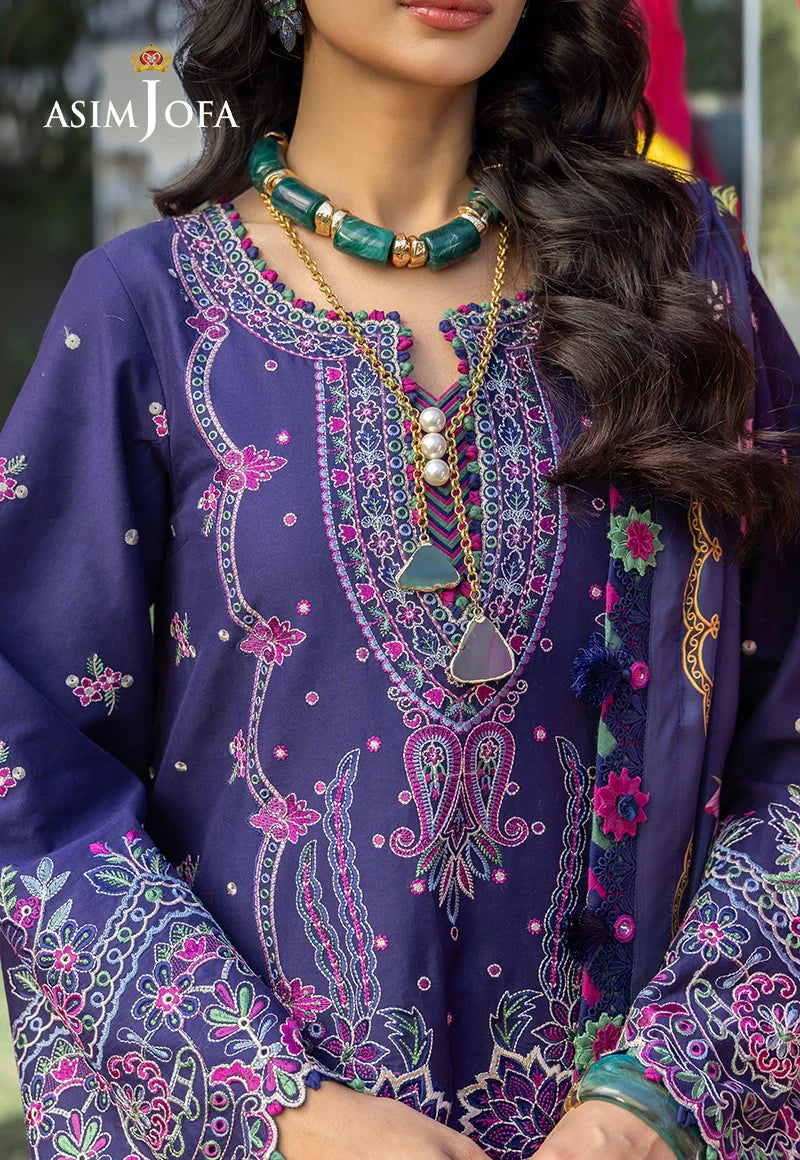 AJULW-03 Embroidered Lawn Stitched 3 Pcs