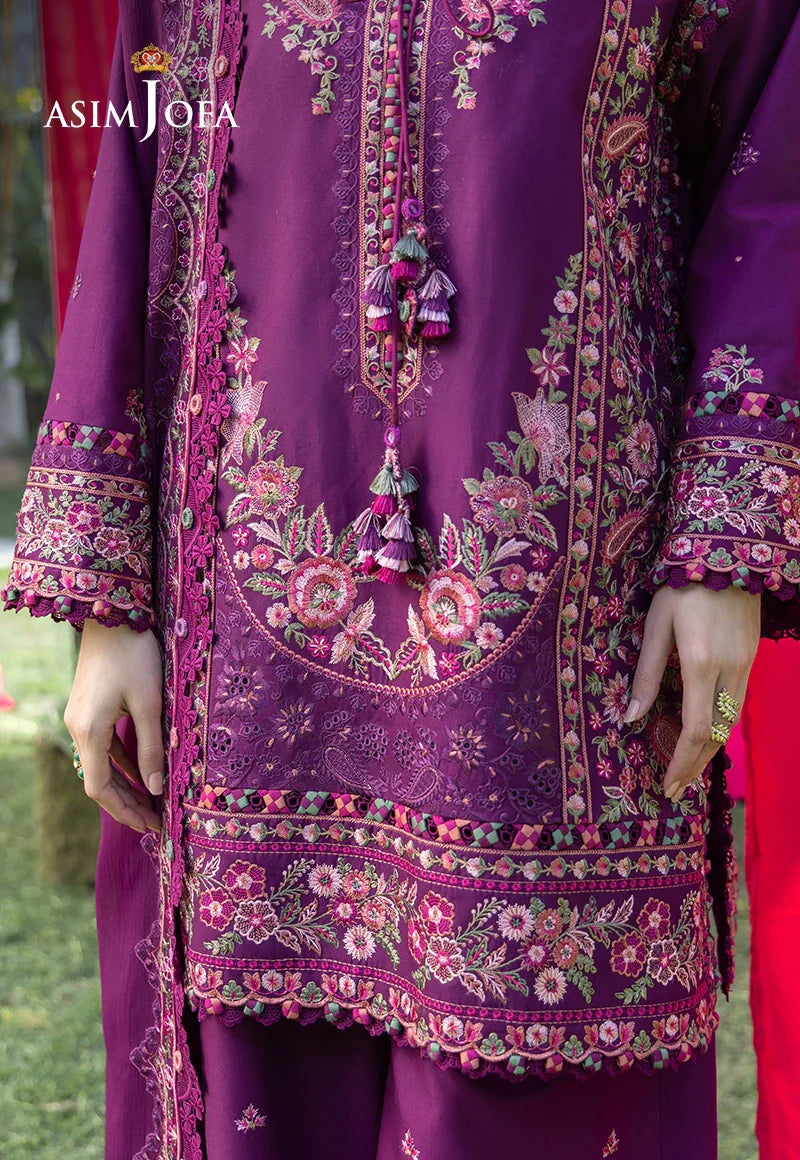 AJULW-07 Embroidered Lawn Stitched 3 Pcs