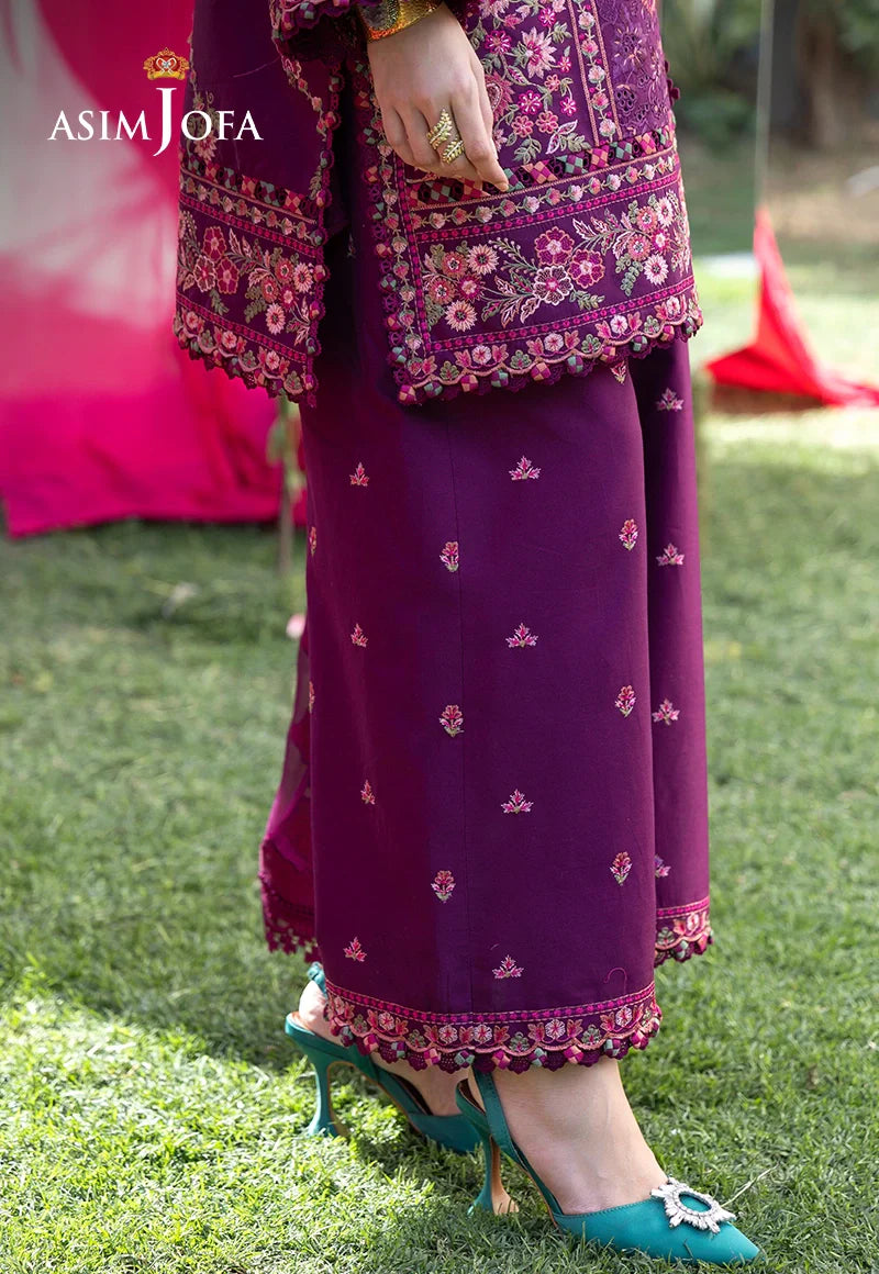 AJULW-07 Embroidered Lawn Stitched 3 Pcs