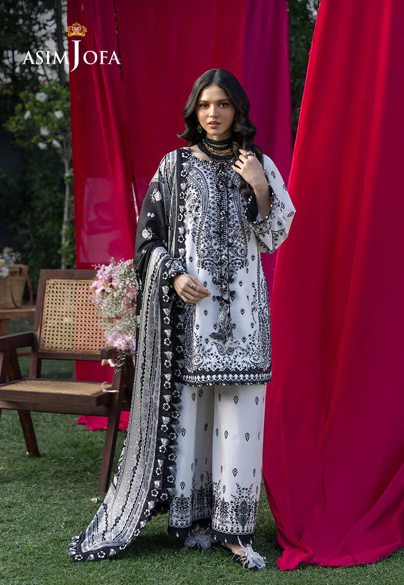 AJULW-04 Embroidered Lawn Stitched 3 Pcs