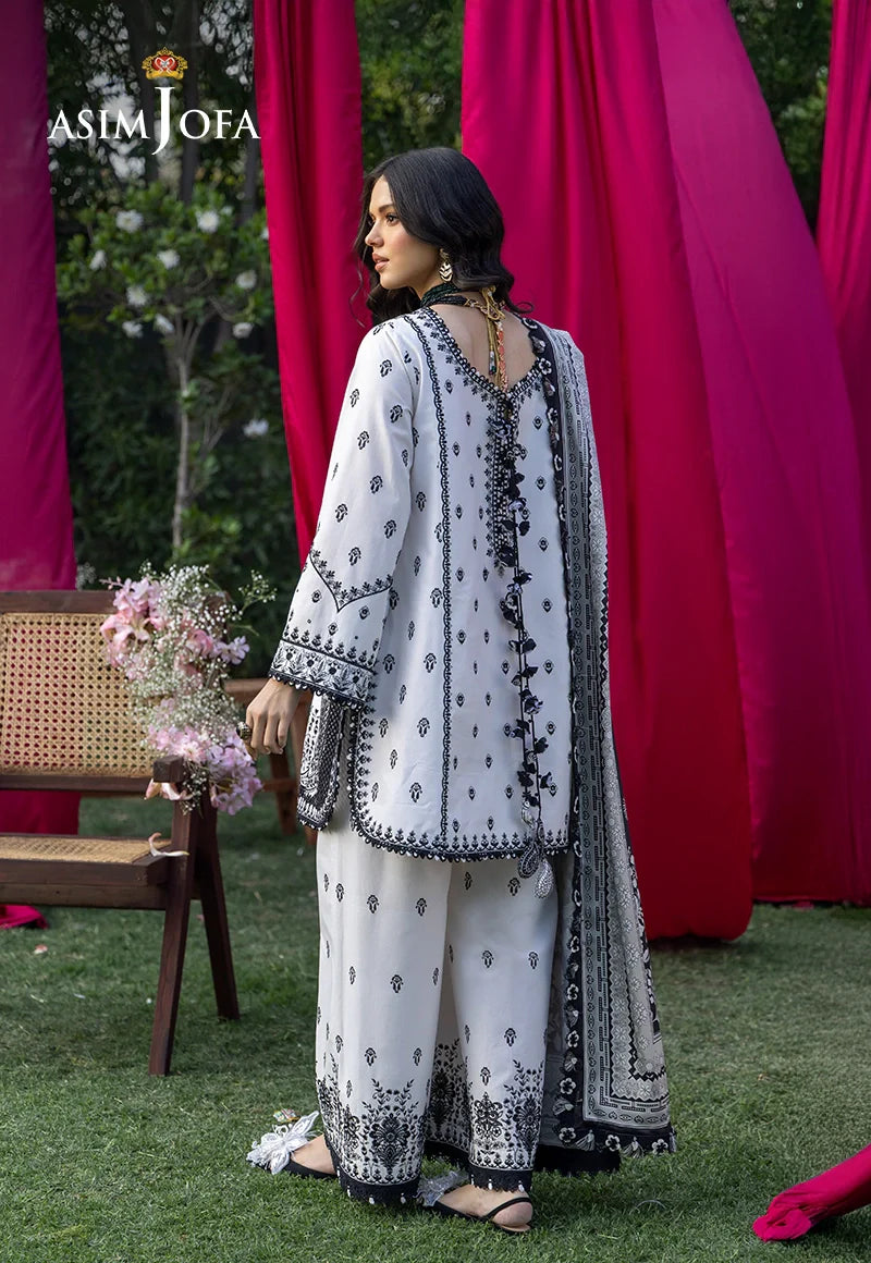 AJULW-04 Embroidered Lawn Stitched 3 Pcs