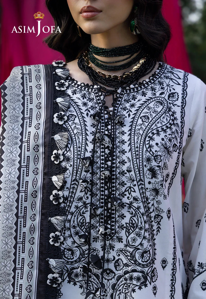 AJULW-04 Embroidered Lawn Stitched 3 Pcs