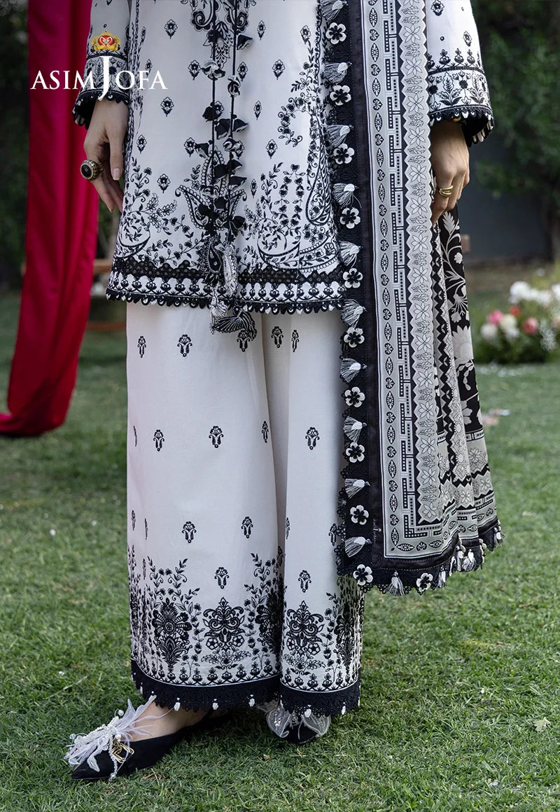 AJULW-04 Embroidered Lawn Stitched 3 Pcs