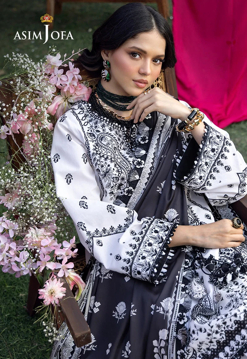 AJULW-04 Embroidered Lawn Stitched 3 Pcs