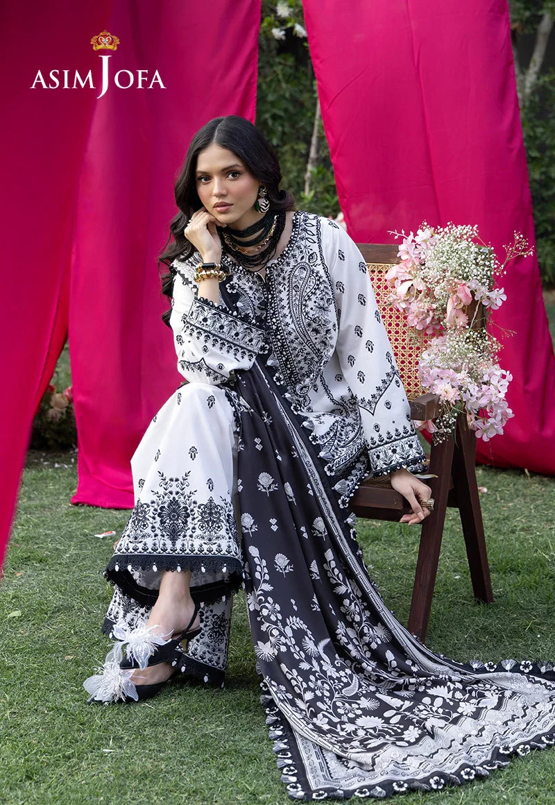 AJULW-04 Embroidered Lawn Stitched 3 Pcs