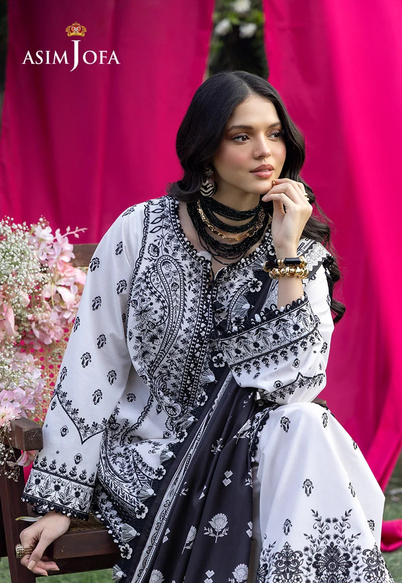 AJULW-04 Embroidered Lawn Stitched 3 Pcs