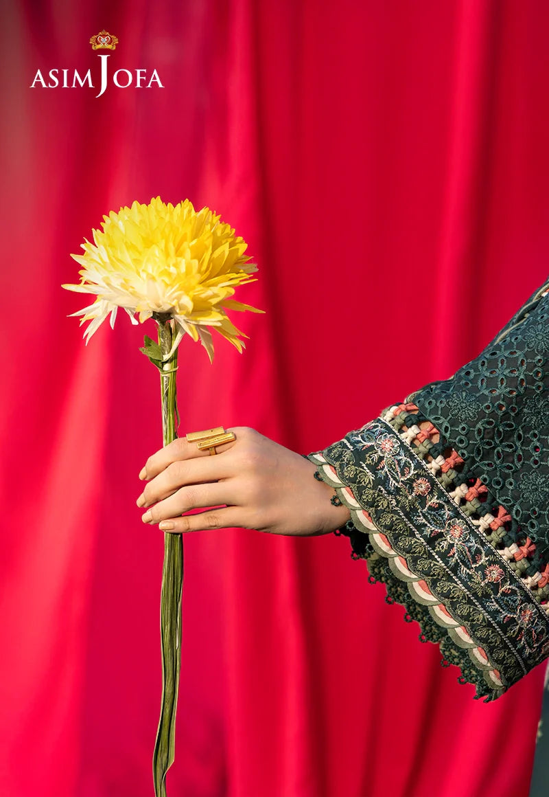 AJULW-06 Embroidered Lawn Stitched 3 Pcs