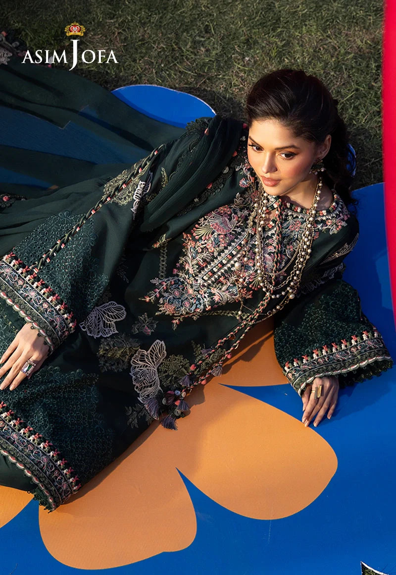 AJULW-06 Embroidered Lawn Stitched 3 Pcs